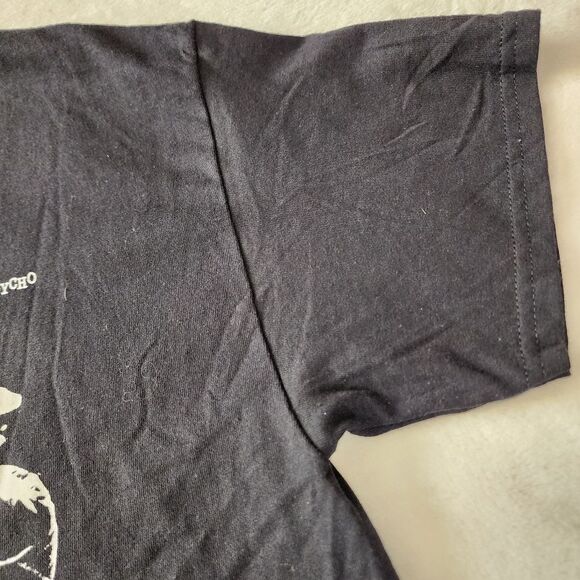 American Psycho Black T-shirt With Graphics Size Large - Picture 3 of 4